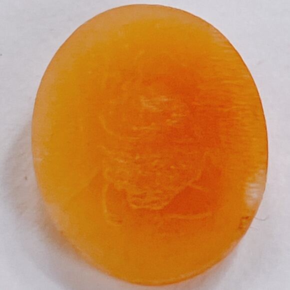 VTG Mid Century Shell Cameo Cabochon Hand Carved Floral Jewelry Making Component - Picture 9 of 9